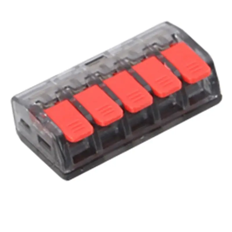 

[A38F!НОВИНКА!】 Быстроразъемные клеммные соединители CMK63 для проводов, зажимы для электрических кабелей, домашний набор, клеммная колодка 0.08-4мм, 32А