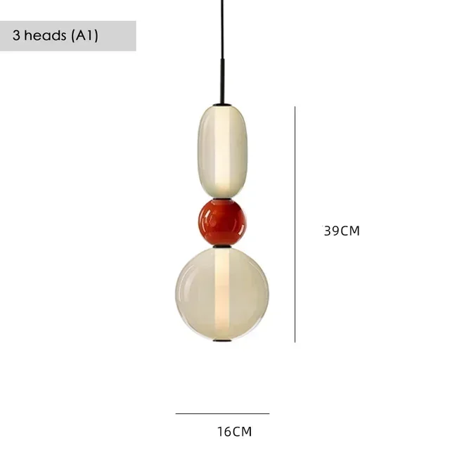 Nordic Gekleurde Snoep Hanglampen Koffiewinkels Restaurants Kunst Glazen Hanglampen Decoratieve Bar Verlichtingsarmaturen