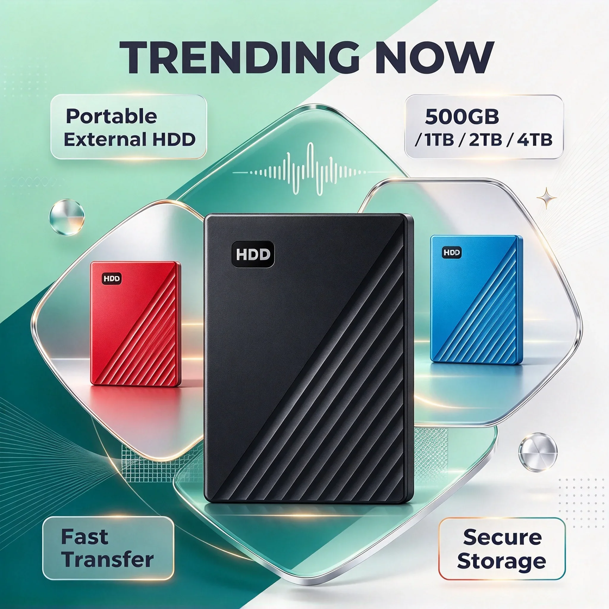 Drive Desktop PC Laptop Mac Backup Storage Portable External Hard Disk 2.5 USB3.0 Fast Transfer 500GB 1TB 2TB 4TB HDD Disk
