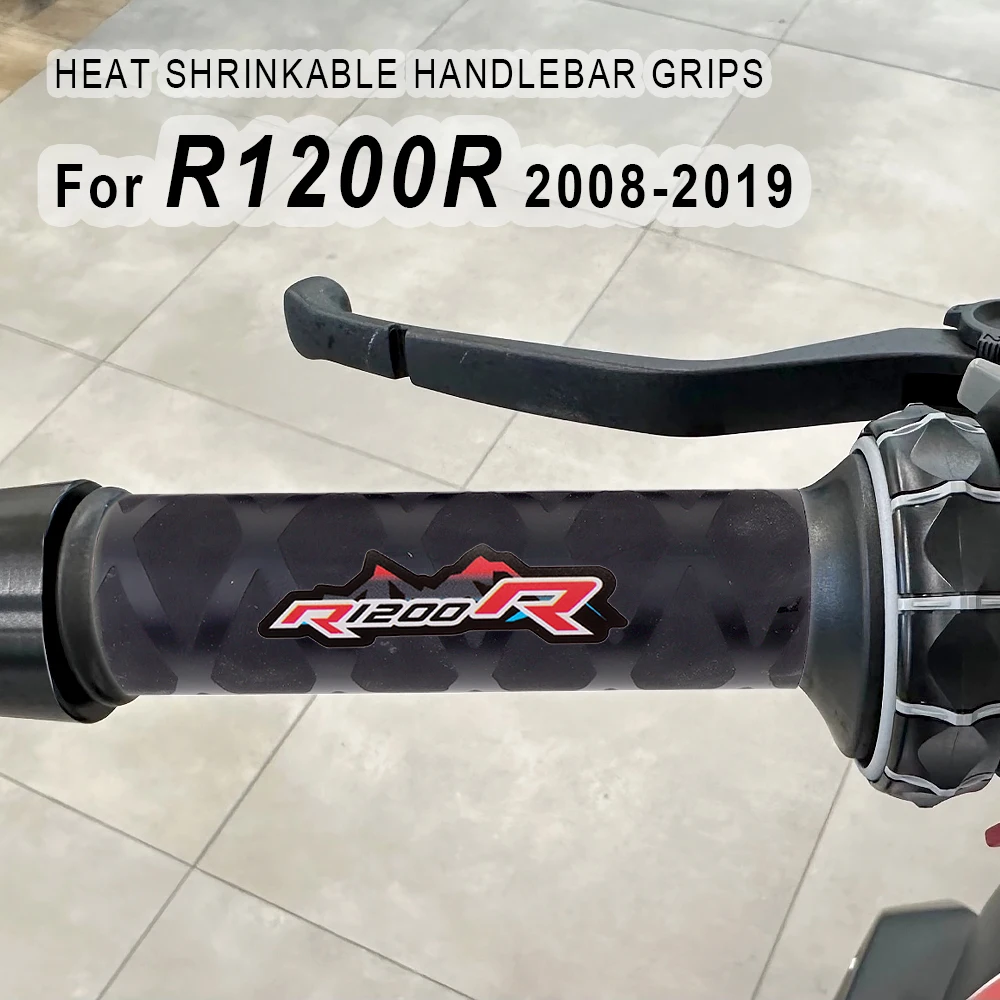 Non-slip Heat Shrinkable Handlebar Grips Cover For BMW R1200R R1200 1200R R 1200 R 2008-2019 Motorcycle Grip Gloves Accessories