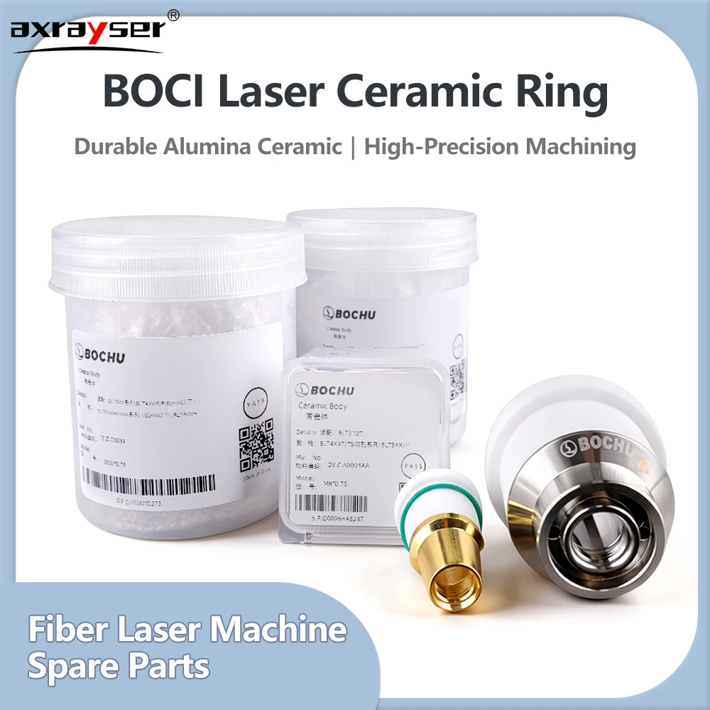 Original BOCHU Ceramic Ring M11 M8 H21 H34 H28 Nozzle Holder for BOCI BLT421 BLT421T BLT461 Fiber Laser Cutting Machine Head
