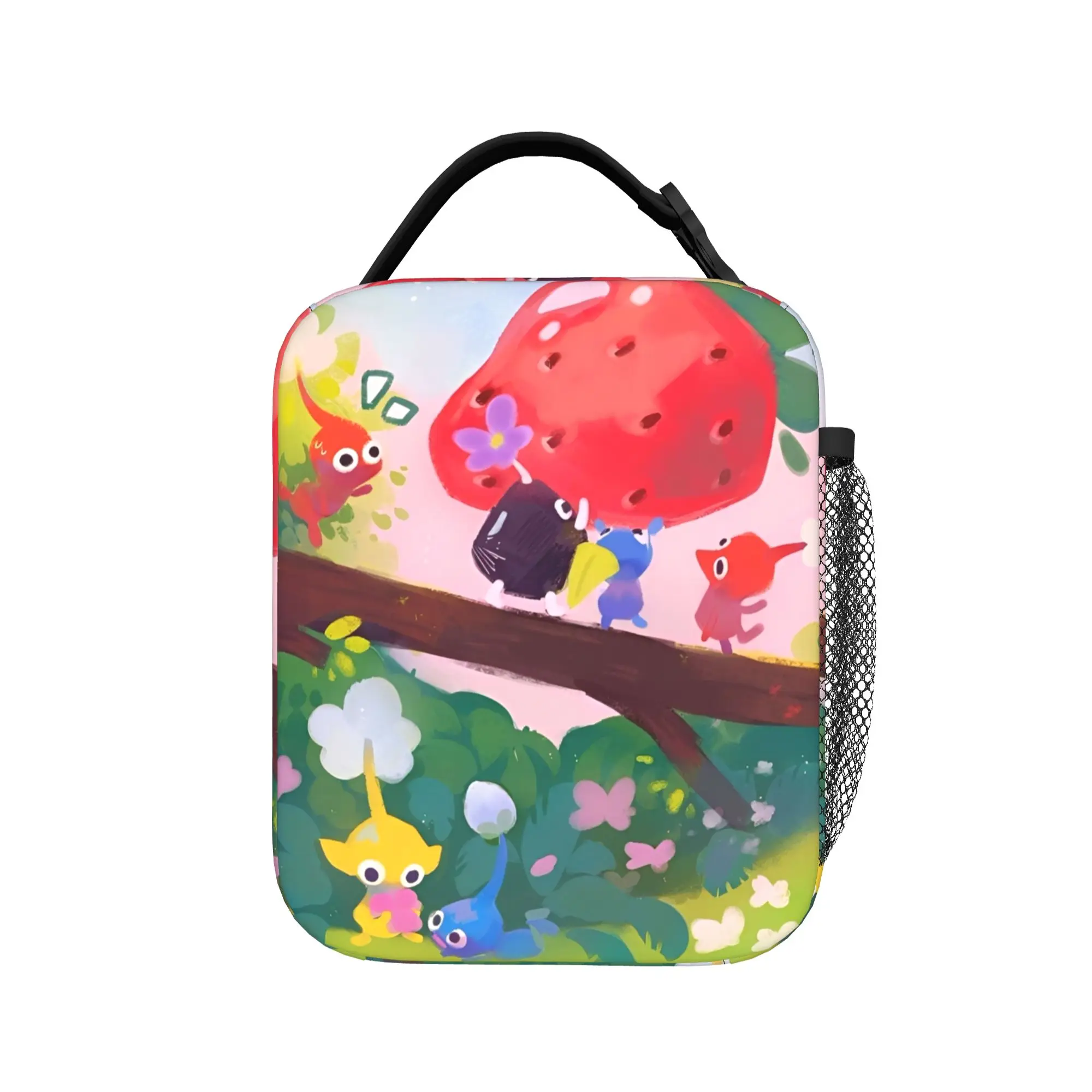Pikmins Video Game Insulated Lunch Bag Large  Reusable Thermal Bag Tote Lunch Box Beach  Travel Food Storage Bags