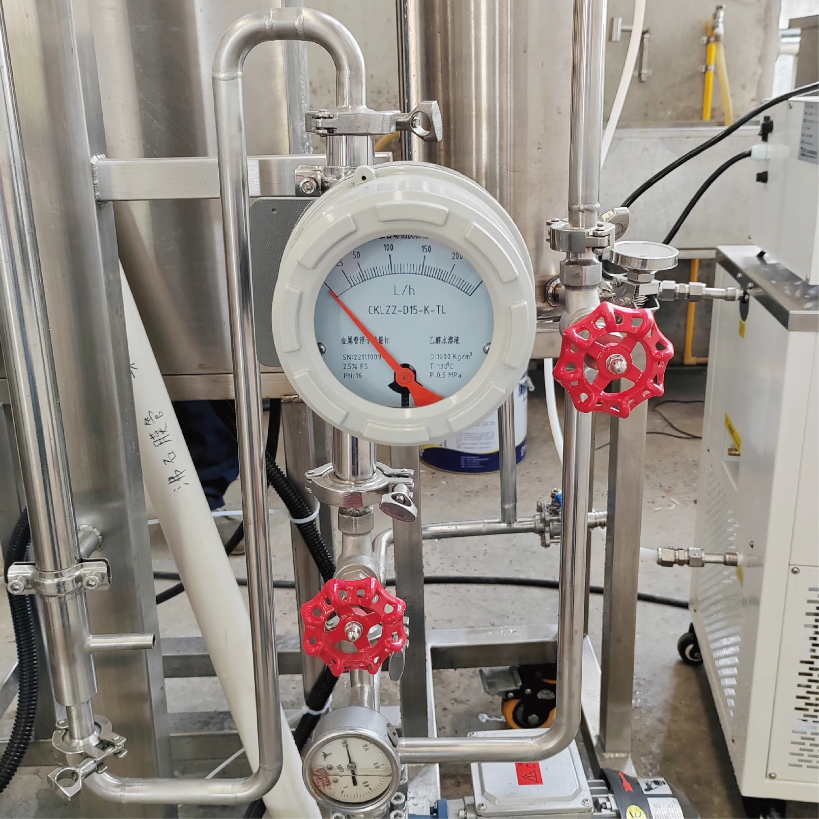 LZZ Metal Tube Rotameter Pointer Liquid Crystal Gas Liquid Stainless Steel Explosion-proof Rotameter