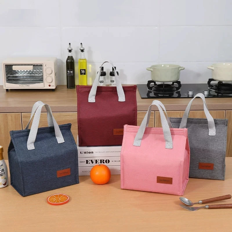Thermal Insulation Bag Waterproof Aluminum Foil Lunch Bag Thermal Cold  Lunch Handbag Large Capacity Portable Picnic Bag