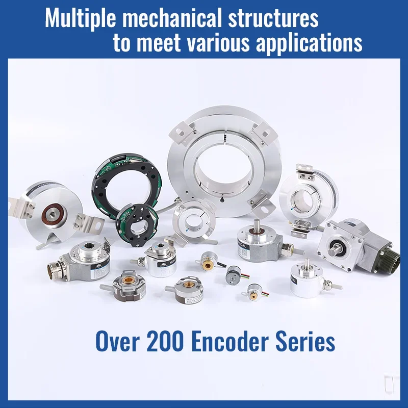 Servo Motor Absolute Encoder SSI 80'' Accuracy Solid Shaft Multi-turn SM39 Rotary Encoder Absolute 24 Bit