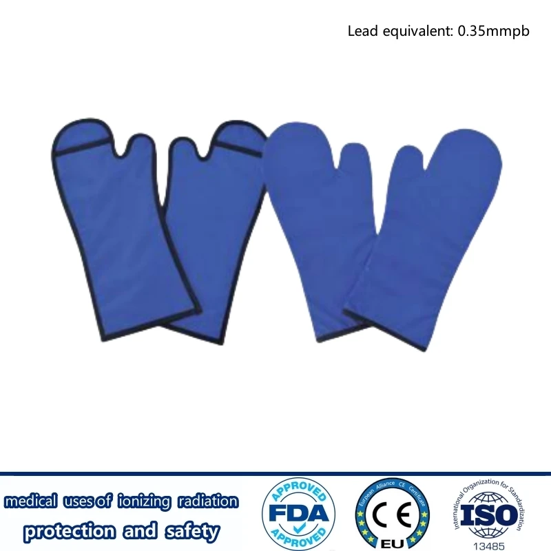 

Genuine x-ray protective 0.35mmpb lead gloves pet hospital radiology department ionizing radiation protective lead mittens