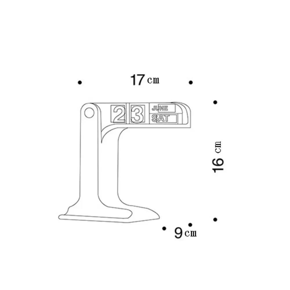 ปฏิทินตั้งโต๊ะสุดสร้างสรรค์, การตกแต่งขนาดเล็ก ABS ปฏิทินถาวรแบบเรียบง่ายการแสดงวันที่ปฏิทินเดือนแบบทันสมัย
