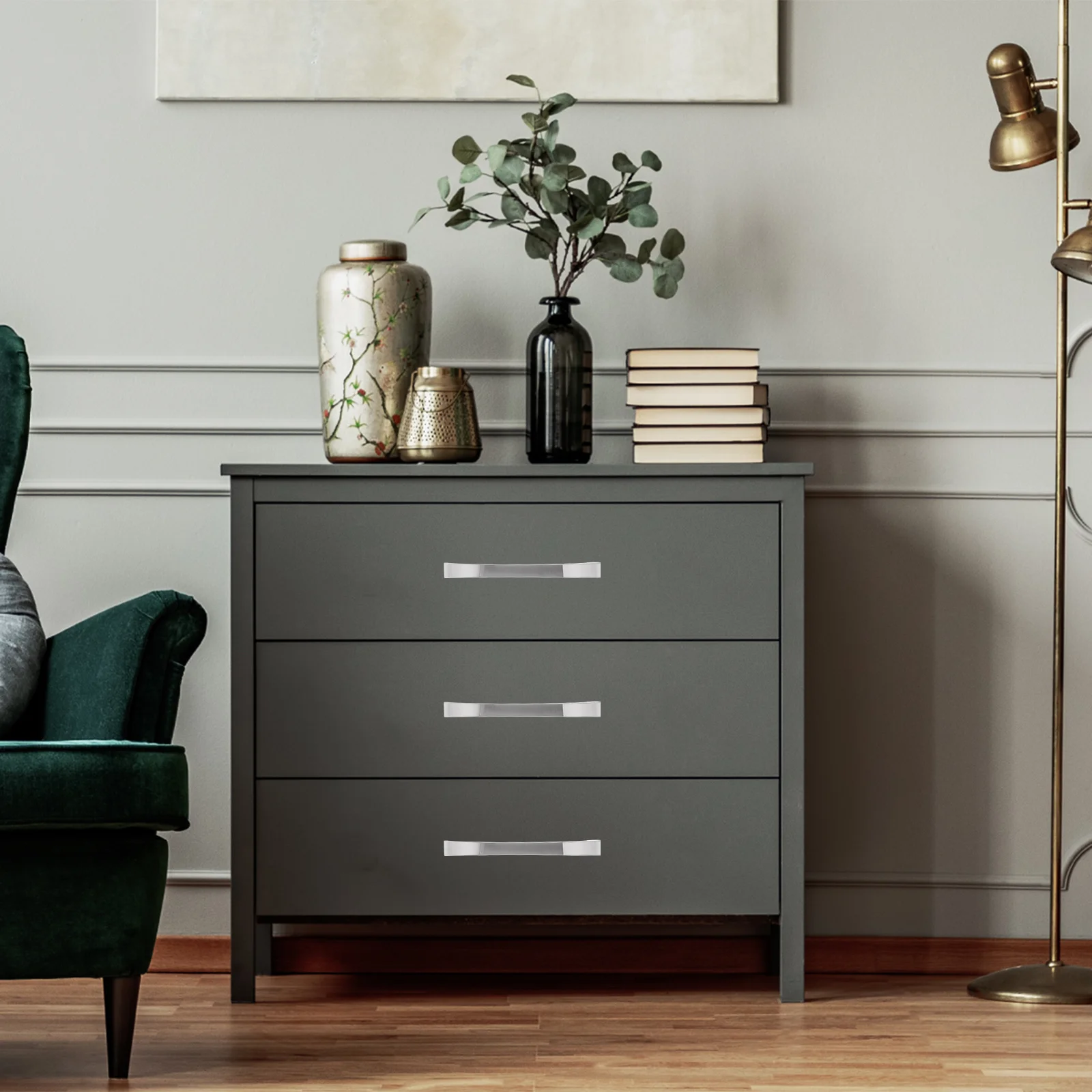 10 pçs armário alças de liga de zinco guarda-roupa puxa botões de gaveta à prova de ferrugem para armário de cozinha móveis ferragem