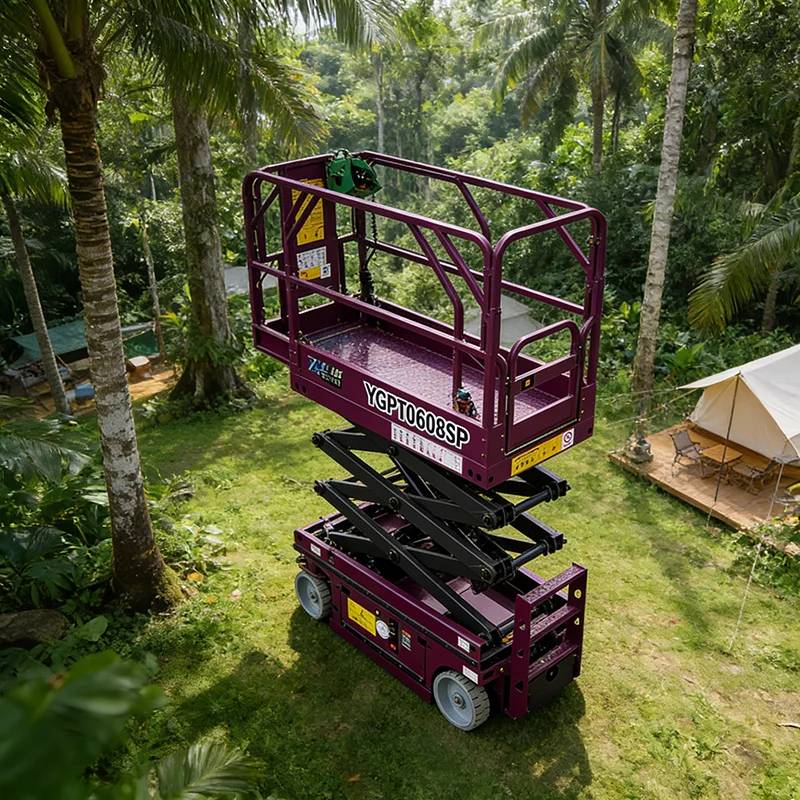 Portable Manual Scissor Lift Table Hydraulic Hand Operated Lifting Platform with 200kg Capacity