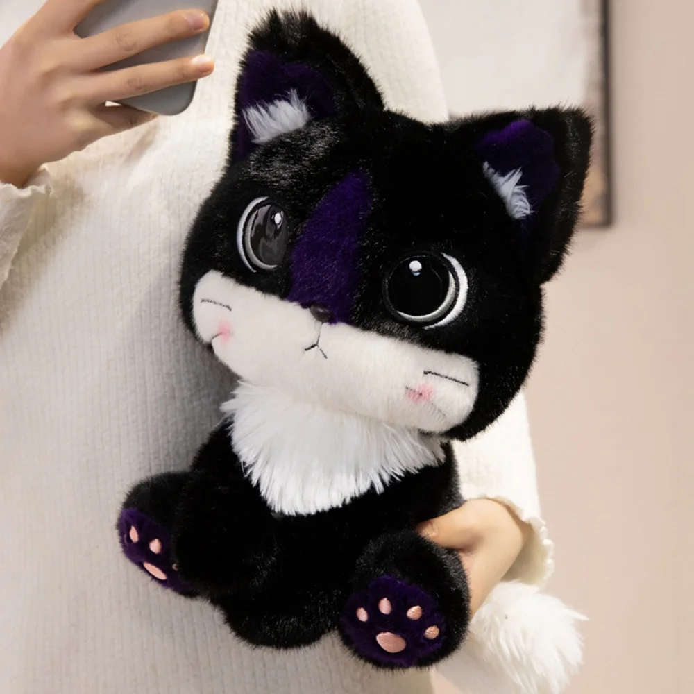 

Очаровательная плюшевая игрушка хаски, мультяшная имитация котенка, плюшевая кукла-животное, подушка, домашний декор, подарок на день рождения