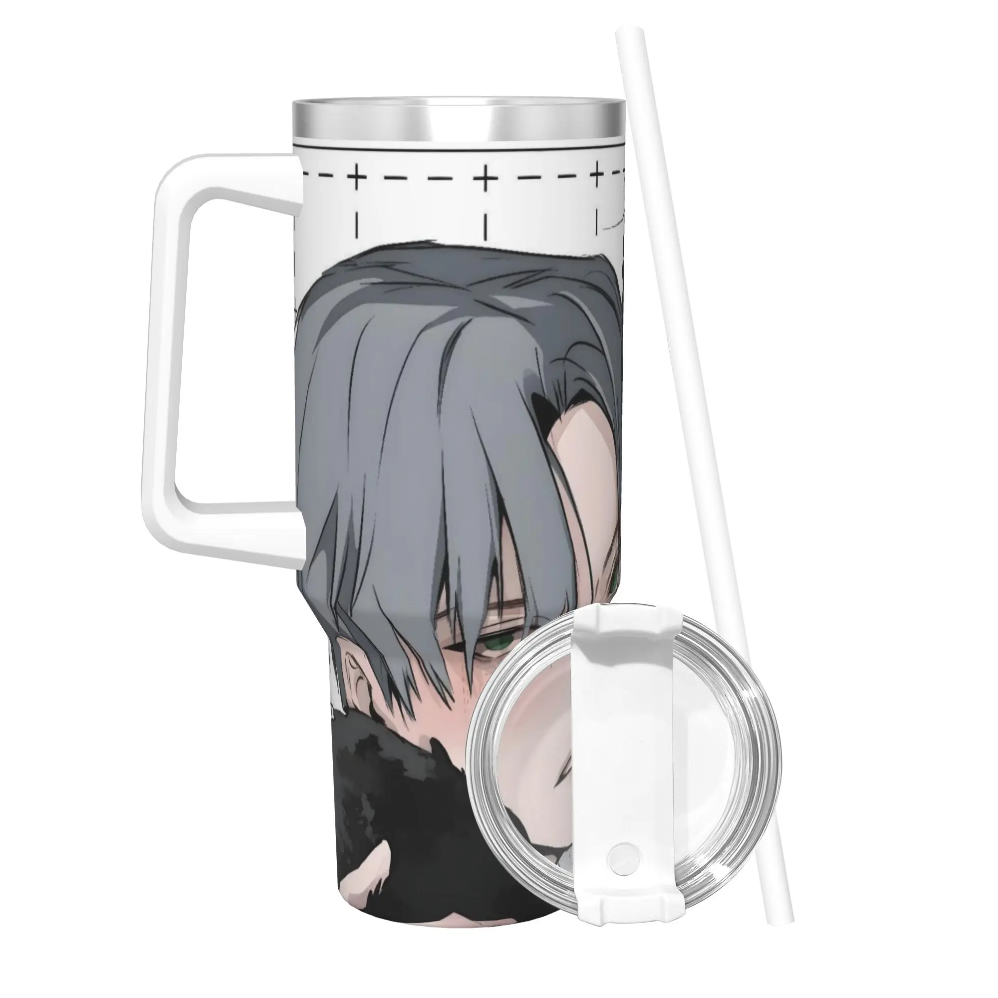 40OZ Stainless Steel Tumbler Aliens Stages Anime Thermal Cups  Keep Heat Cold Drink Car Mugs Beach Water Bottle