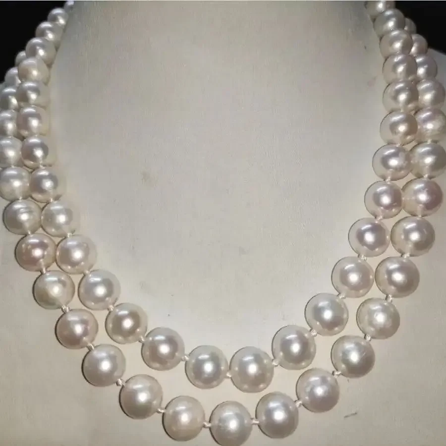 Charmante Akoya Parel Natural White AAAA10-11mm Parel Ketting 14K Goud 16/18/20/22/35 inch