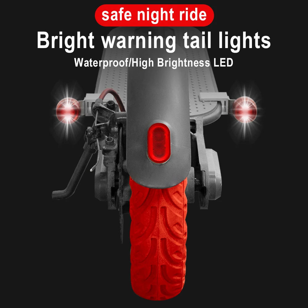 Electric Scooter LED Flash Waterproof Tail Light for Xiaomi M365 Pro 1S Pro2 Mi3 Night Riding Safety Warning Flashing Lights