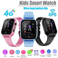 Kids 4G Smart Watch SOS GPS Location Video Call Sim Card SmartWatch Camera with Light Touch-screen Waterproof Watch For Children