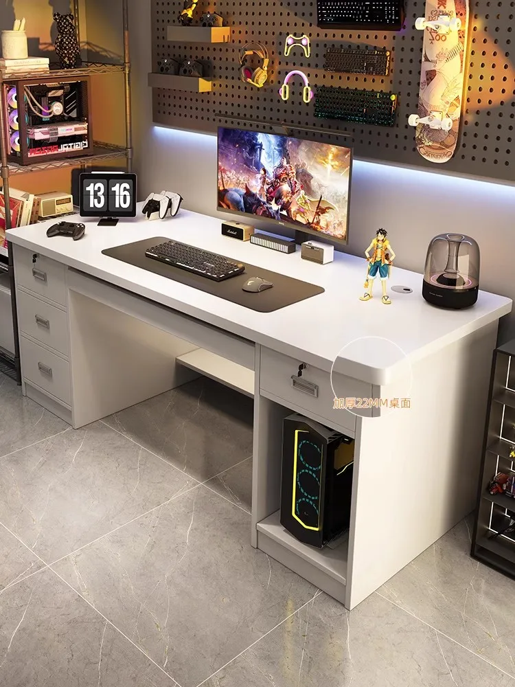 

Computer desk Desktop e-sports table and chair set Bedroom desk Student home study table Desk with drawers