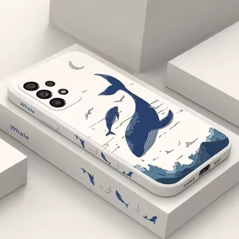 Fantasy Whale Case For Samsung A56 A36 A26 A16 A06 A54 A34 A24 A14 A15 A25 A35 A55 A73 A53 A33 A23 A13 A72 A52S A32 A22 4G 5G