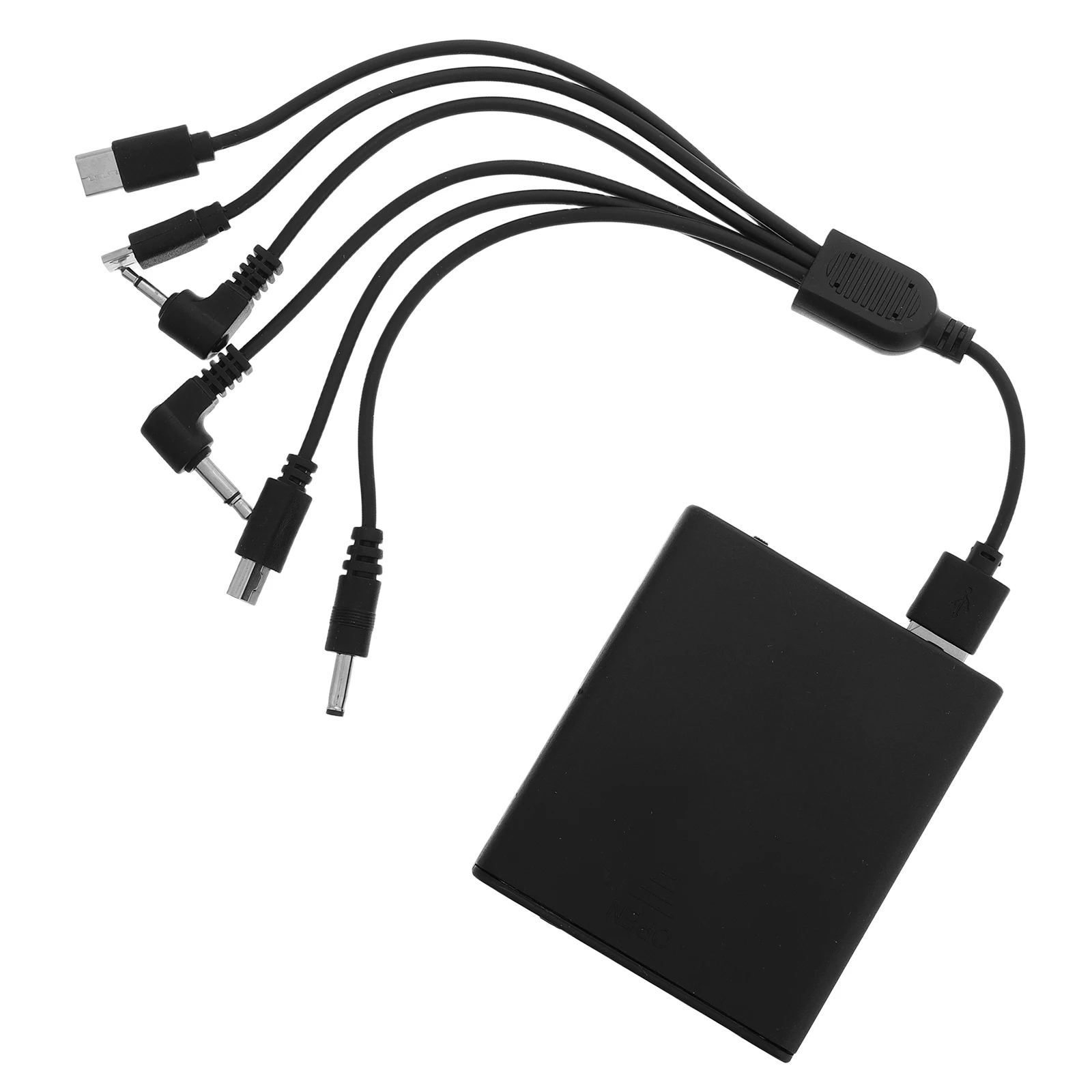 도난 방지 도어락용 비상 백업 박스 블랙 LED 조명 외부 전원 어댑터 휴대용 배터리 박스