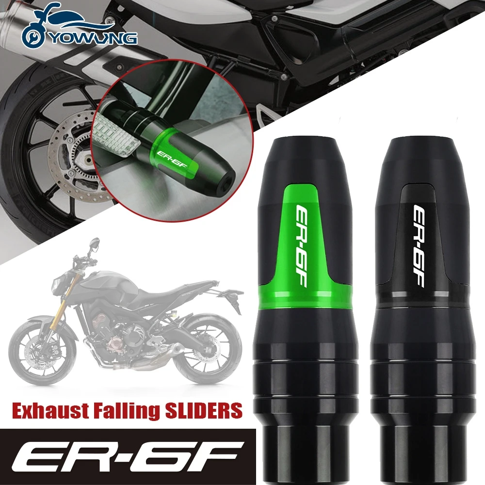 FOR KAWASAKI ER6F 2009 2010 2011 2013-2020 2021 Motorbike CNC accessories Exhaust Frame Sliders Crash Pads Falling Protector