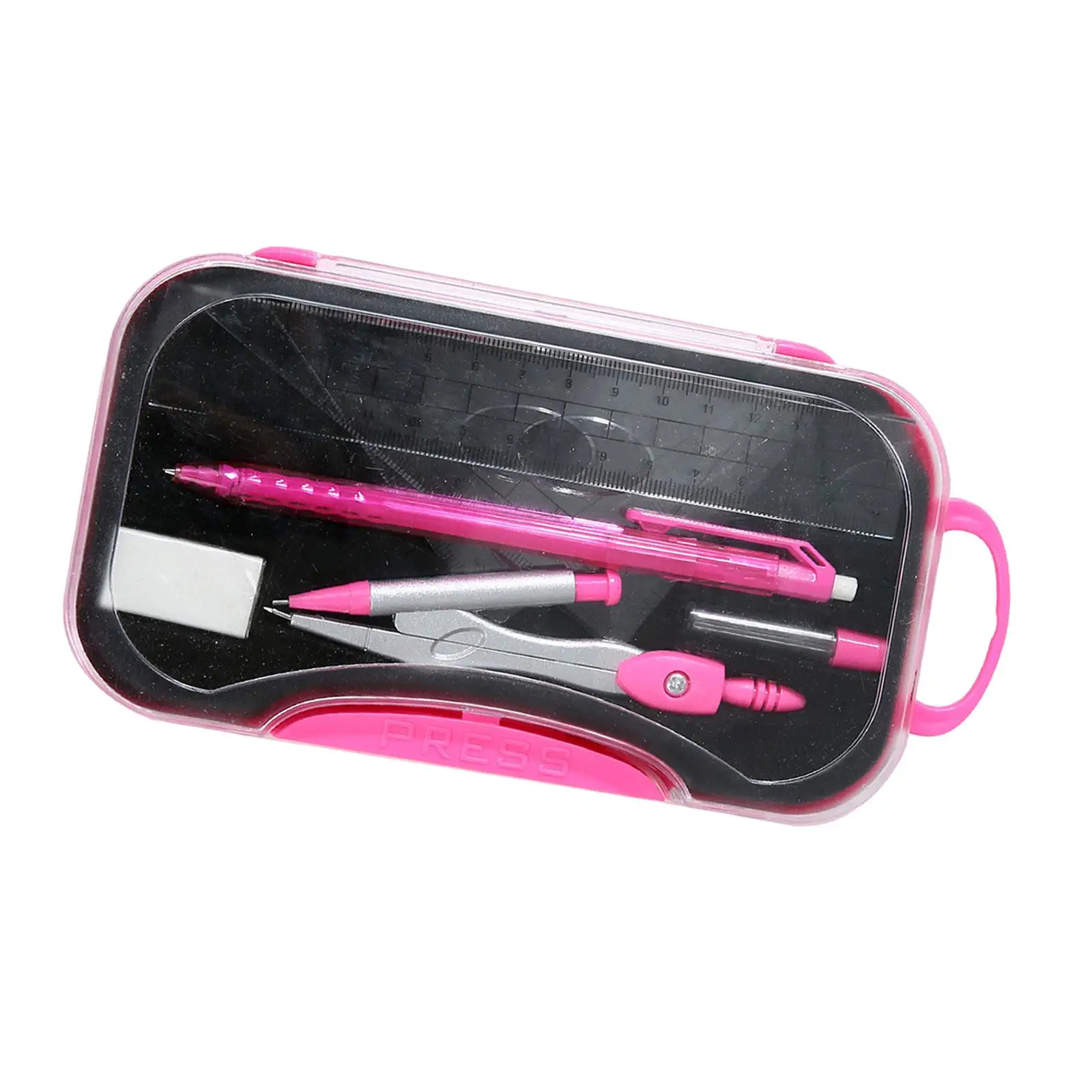 Math Geometry Set Maths Set Compass Set Eraser Triangle Ruler Durable Ruler Set Protractor for Supplies Mathematician Drawing