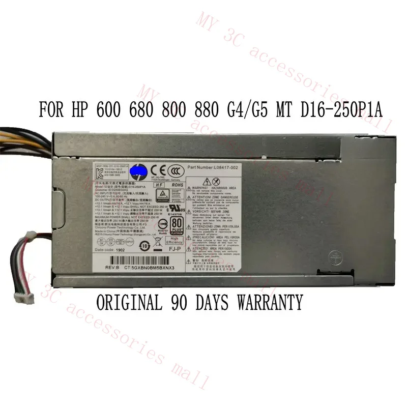 

STOCK L08417-002 Power Supply For HP ProDesk 400 600 800 G3 G4 250W D16-250P1A PCH022 FULLY GOOD CONDITIONS 90 DAYS WARRANTY