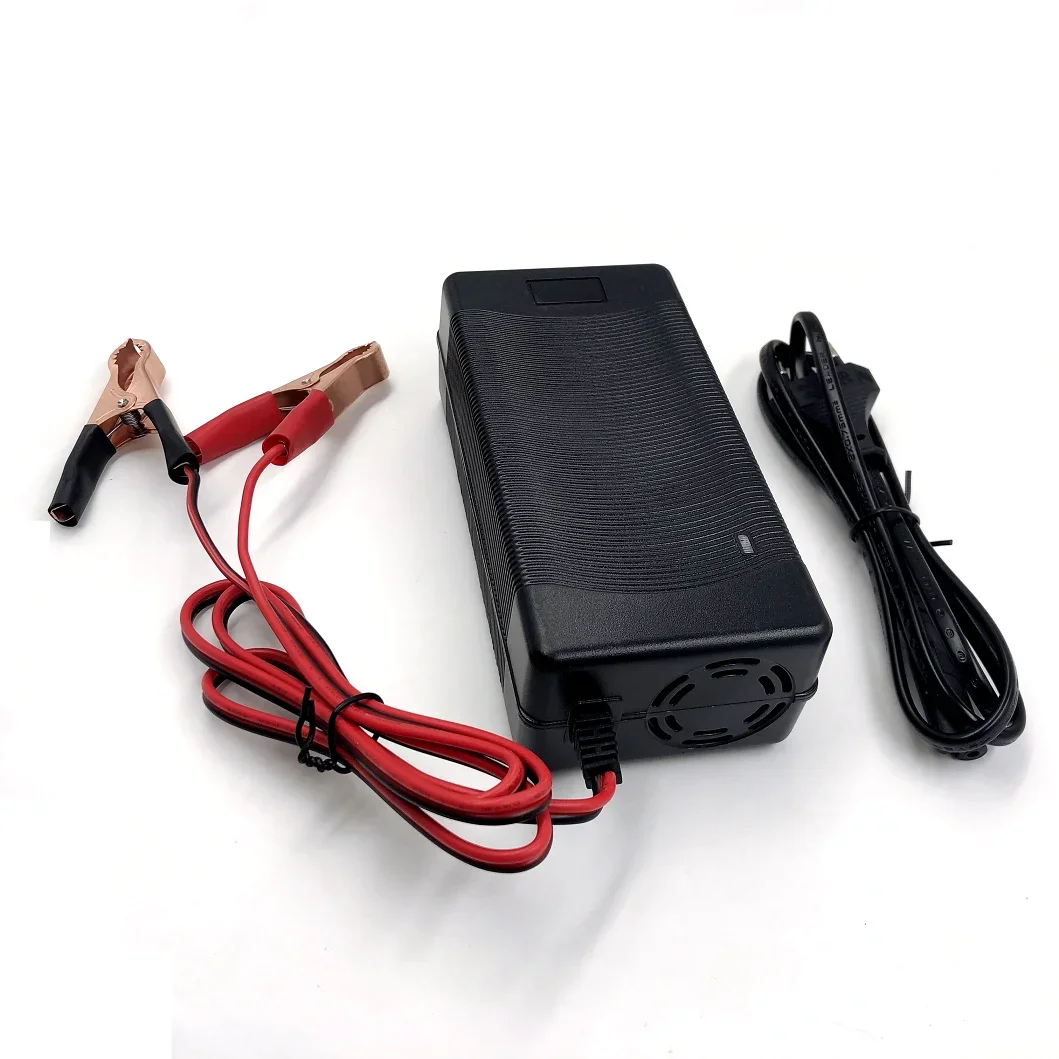 12.6V 10A 18650 Lithium Battery Charger for 3S 10.8V 11.1V 12V Li-ion Battery Fast Charging Charger with IEC connector