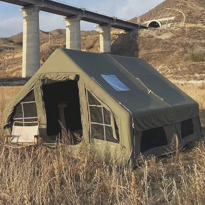 

Custom Logo Outdoor Family Inflatable Camping Tent for 6-8 Persons Air Tent Inflatable Camping Outdoor Tents Waterproof Camping