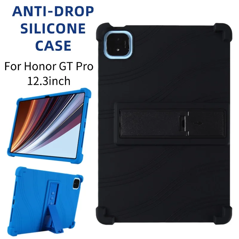 For Honor GT Pro Tablet 12.3inch Case ROD2-W69 W09 Coat Shockproof Cover Soft Silicon Stand Protective Shell