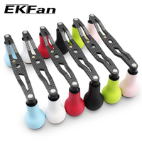 Ekfan 130MM Fishing Carbon Handle 7x4/8x5MM Holes With TPE Material Knob Suitble For SHI&DAI Bait Casting Reel Tackle Accessory