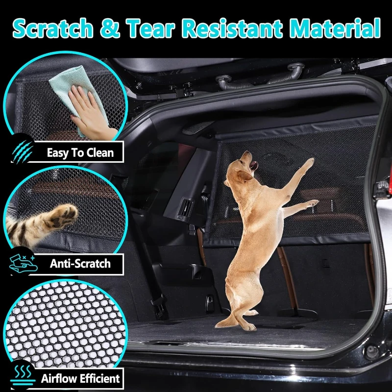 

Для Land Rover Discovery 5 LR5 L462 17-25 изоляция безопасности багажника автомобиля защитная сетка для багажника сетка для забора для домашних животных автомобильные аксессуары