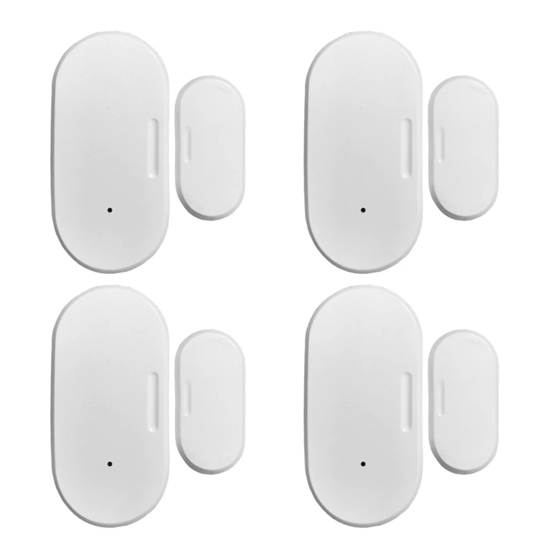 Promoção! Tuya Zigbee-Sensor Inteligente de Porta e Janela, Domótica, Proteção de Segurança, Smartlife APP, Alarme Remoto, Pu em Tempo Real, 4x