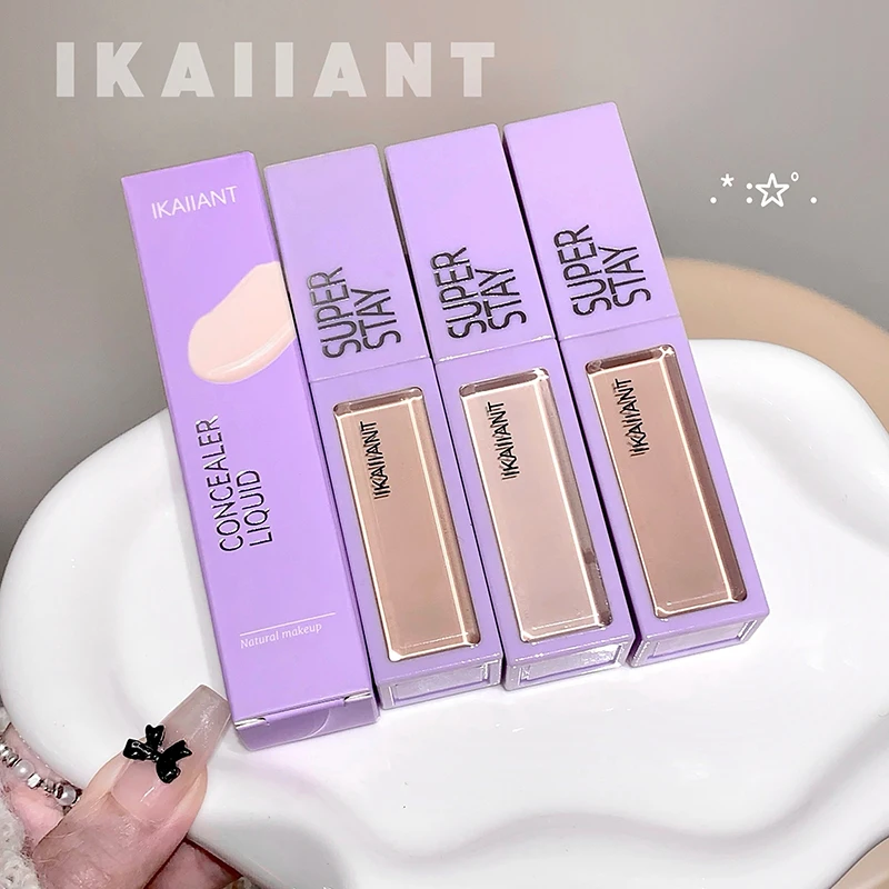 IKAIIANT コンシーラー リキッドは、くまやニキビ跡を明るく隠し、肌の色合いを補正し、完璧なメイクアップを実現します。