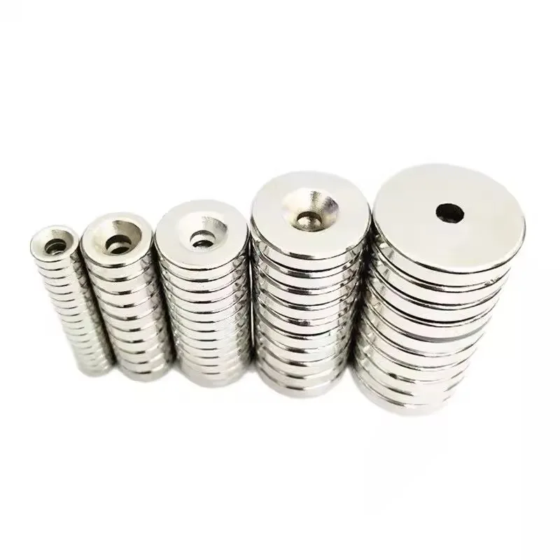 N35 8x3-3 8x5-3 10x3-3 10x5-3  12x3-3 powerful Strong  NdFeB Neodymium Hole Magnet Super Search Powerful  Round Countersink Disc