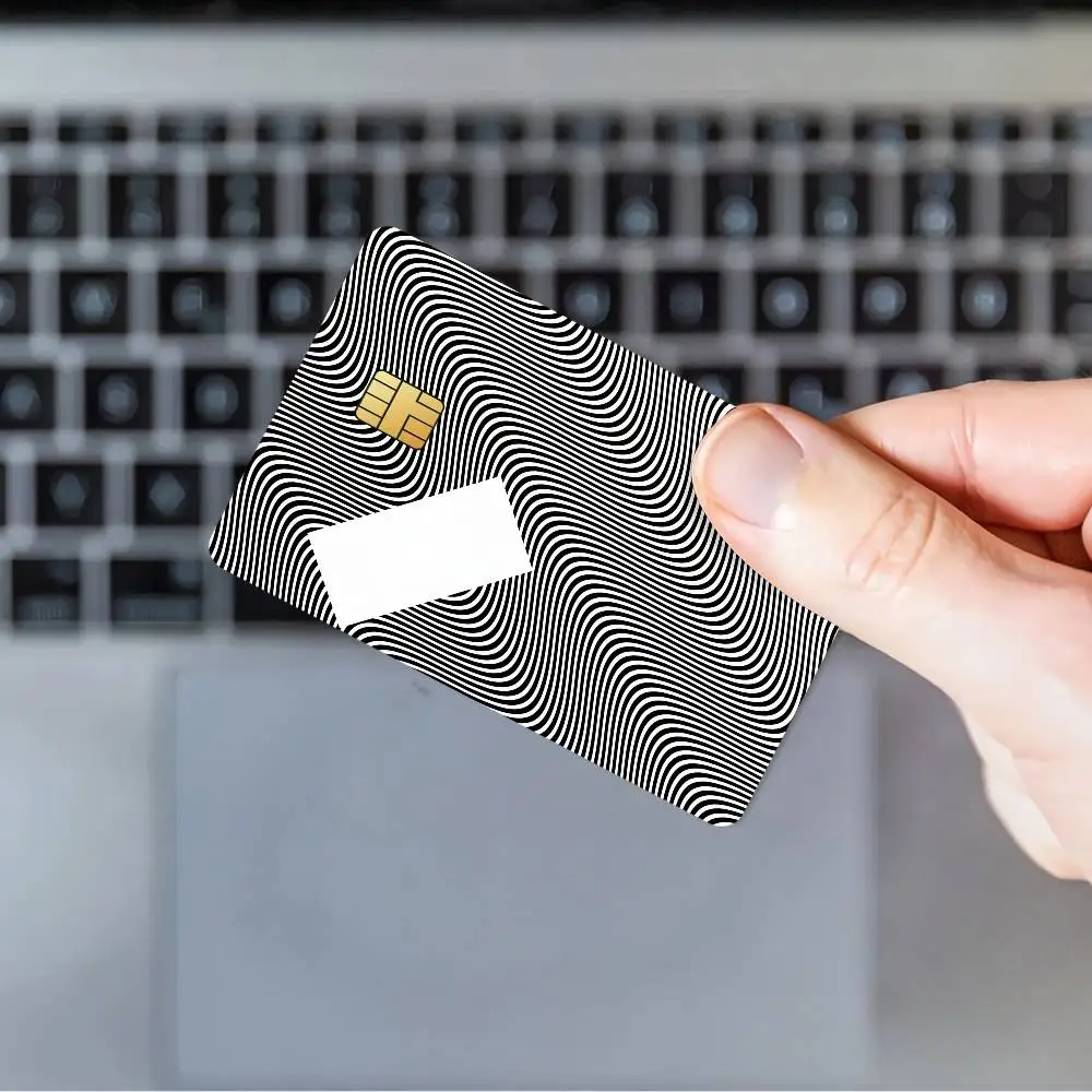 ملصقات بطاقات Singer Jamie xx In Wave غطاء جلدي مقاوم للماء مكون من 4 قطع من ملصقات بطاقات الائتمان والديكور الأمامي لتمرير البنك