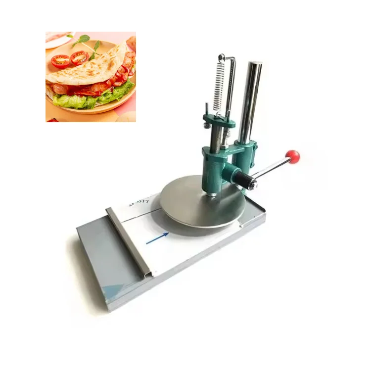 Hand Press Grab Cake Squeezing Machine Kitchen Manual Dough Round Presser Pizza Pastry Pressing Maker