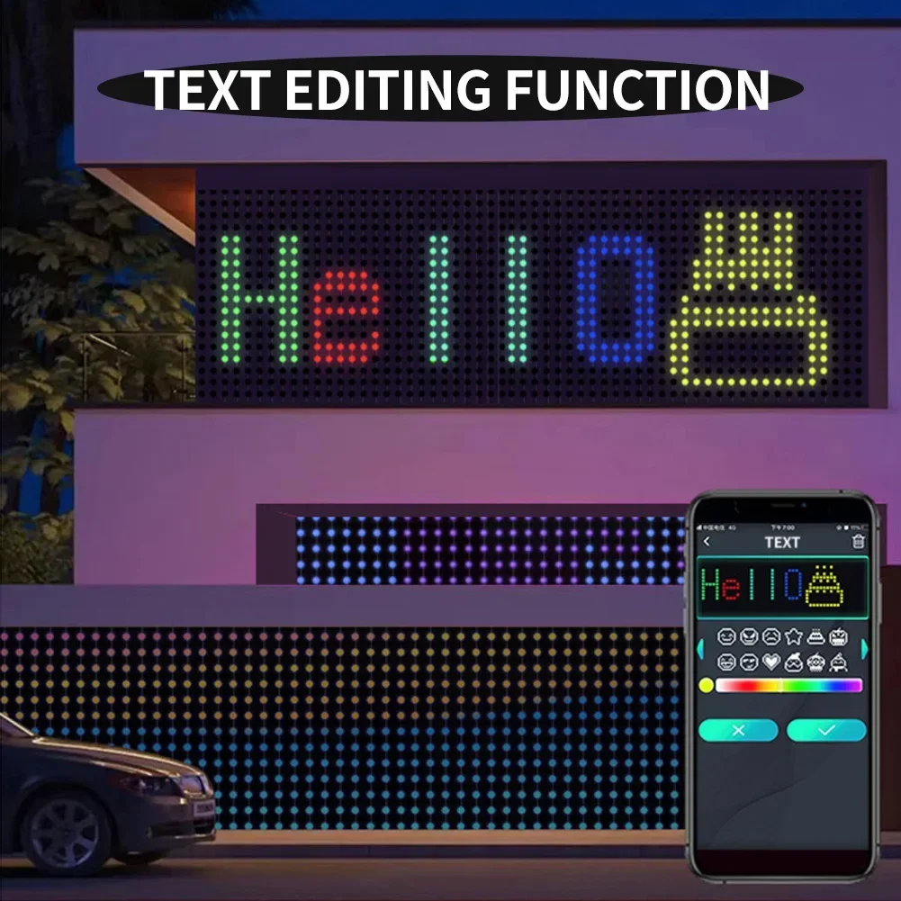 RGBIC Smart Curtain Lights 3X3m Bluetooth LED Strip Light DIY Programmable Pixel Curtain Screen for Room Decor Ambience