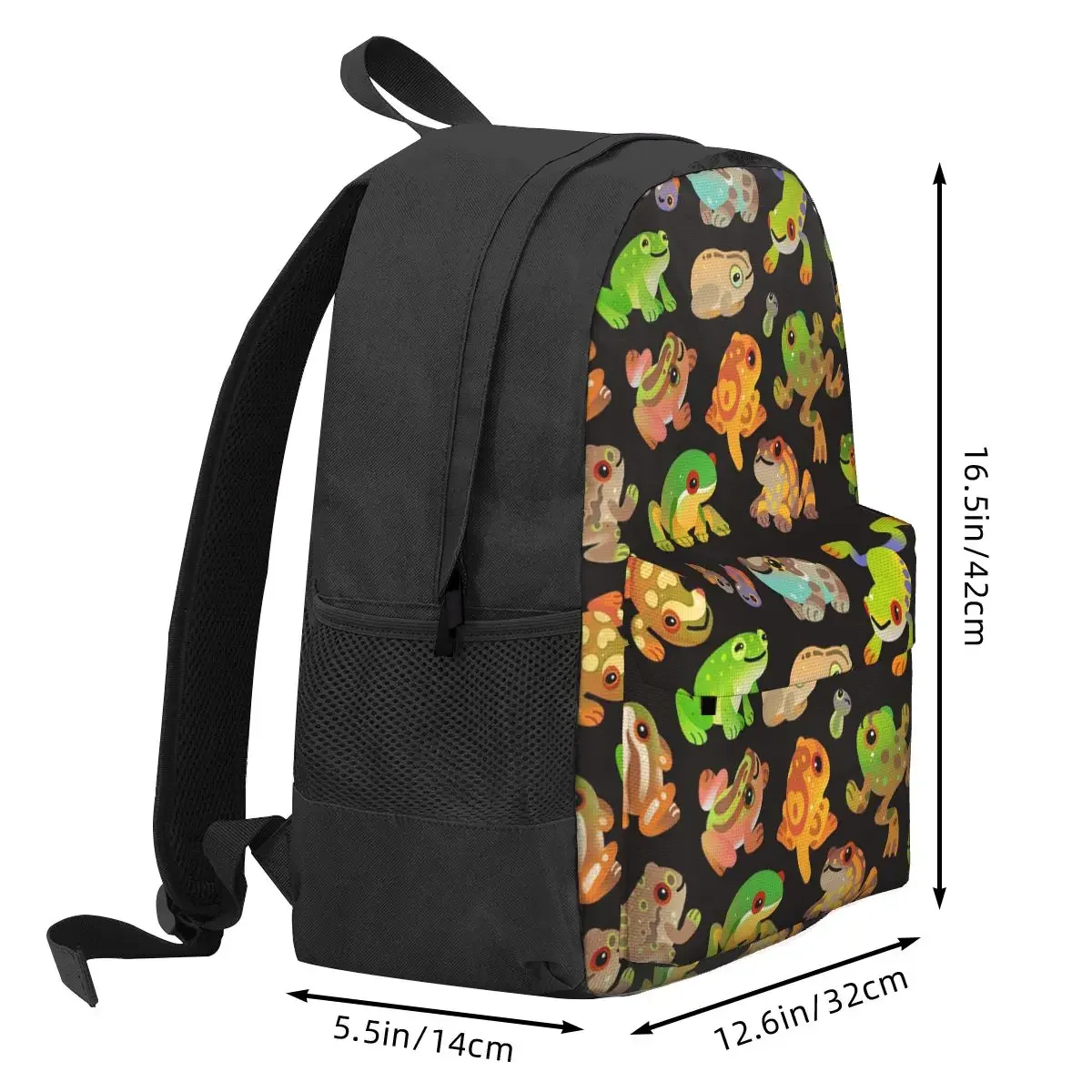 Tree Frog - Dark ransel buku anak laki-laki perempuan tas sekolah anak-anak ransel Laptop anak kartun anak-anak tas punggung tas bahu