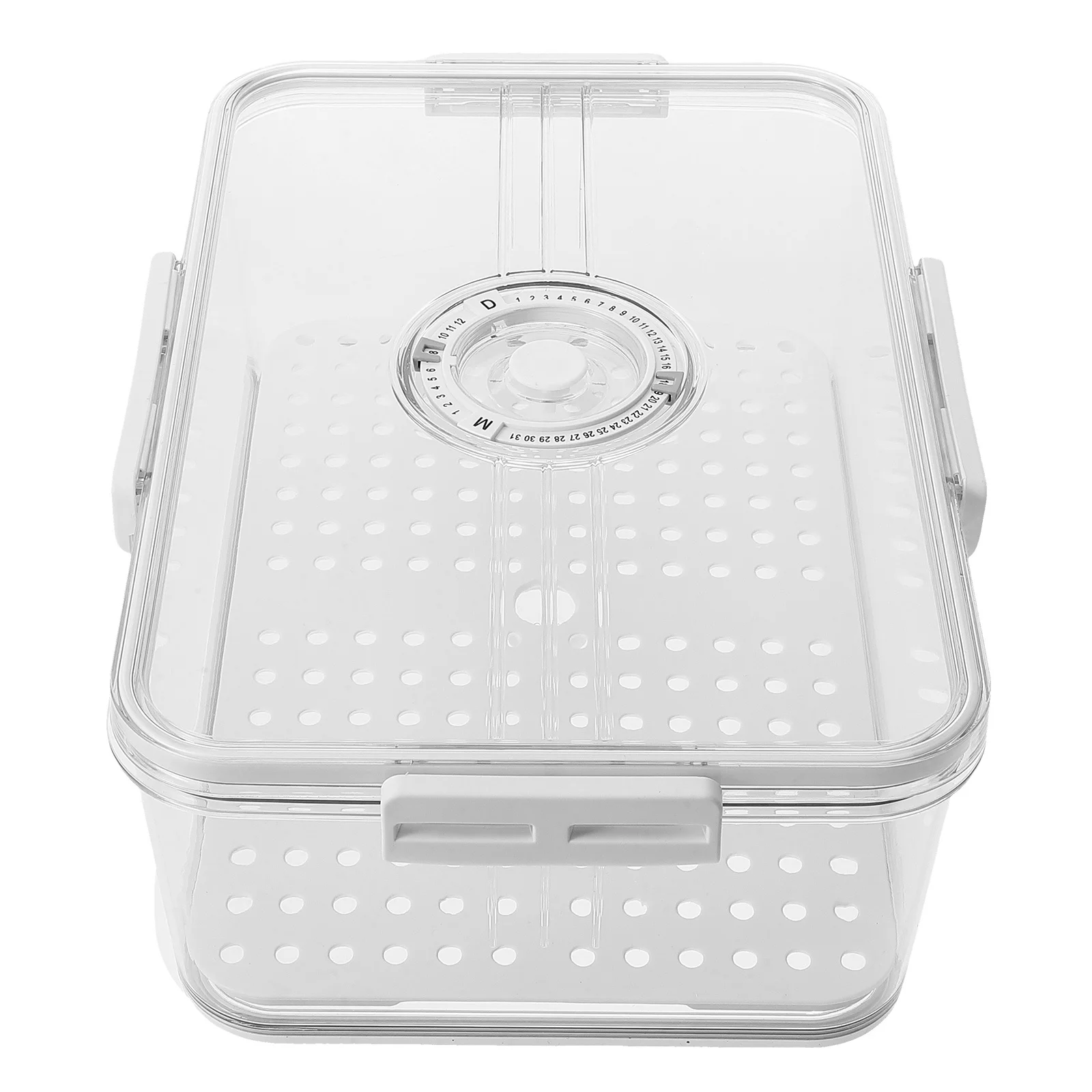 

Bread Box Airtight Kitchen Countertop Container With Timer Clear Storage For Homemade Bread Toast Fruit Vegetable