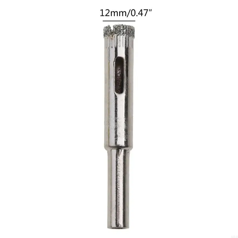 A2UD 10Pcs 12mm Diamond Coated Core Drill Bits Hole Saw Glass Tile Ceramic Marble