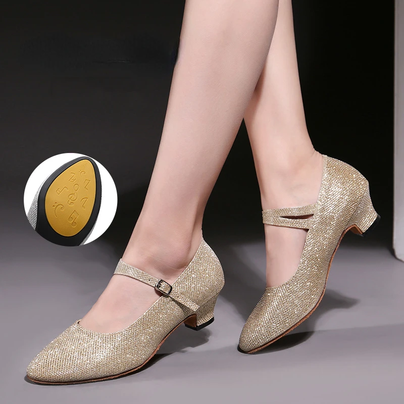 Woman Latin Dance Shoes Tango Salsa Girls Woman Soft Sole Modern Ballroom Dance Shoes Teacher Shoes Oxford Sneakers