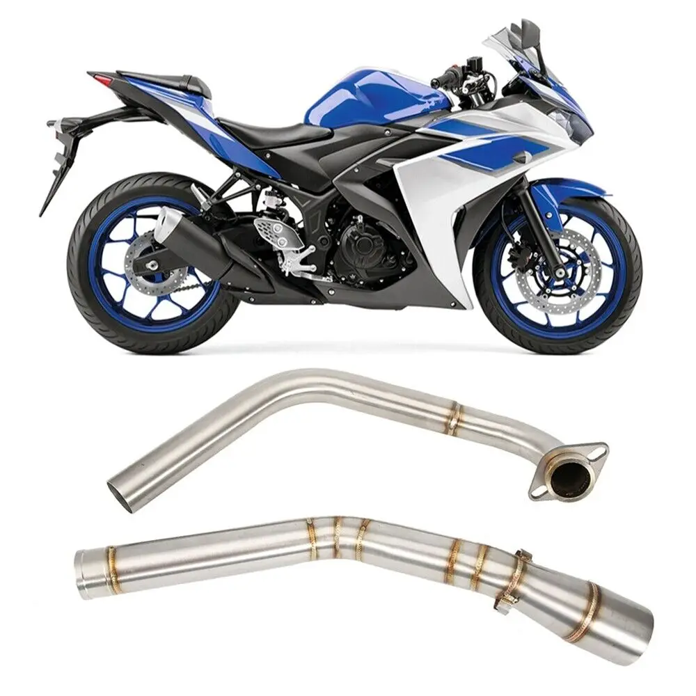 

Exhaust System Middle Link Connect Pipe Fits For Yamaha YZF R15 2008-17