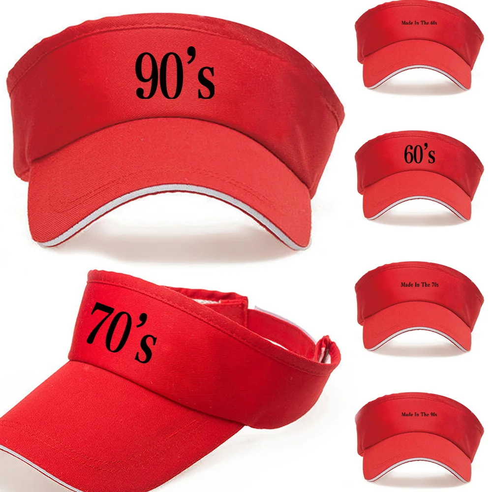 

Sun Hat Women Running Empty Top Hat Outdoor Sport Long Brim Ponytail Printing Years Series for Red Color Baseball Cap Quick Dry