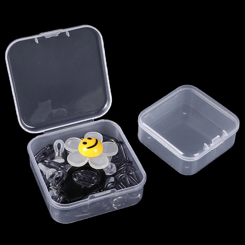 Simple Jewelry Storage Box Mini Jewelry Storage Box Earrings Ring Necklace Transparent Storage Box Dustproof Storage Box