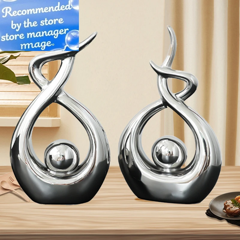 

Керамические скульптуры, украшения для дома, современное украшение, абстрактная статуя, художественный декор для комнаты, роскошная фарфоровая фигурка, аксессуары для стола
