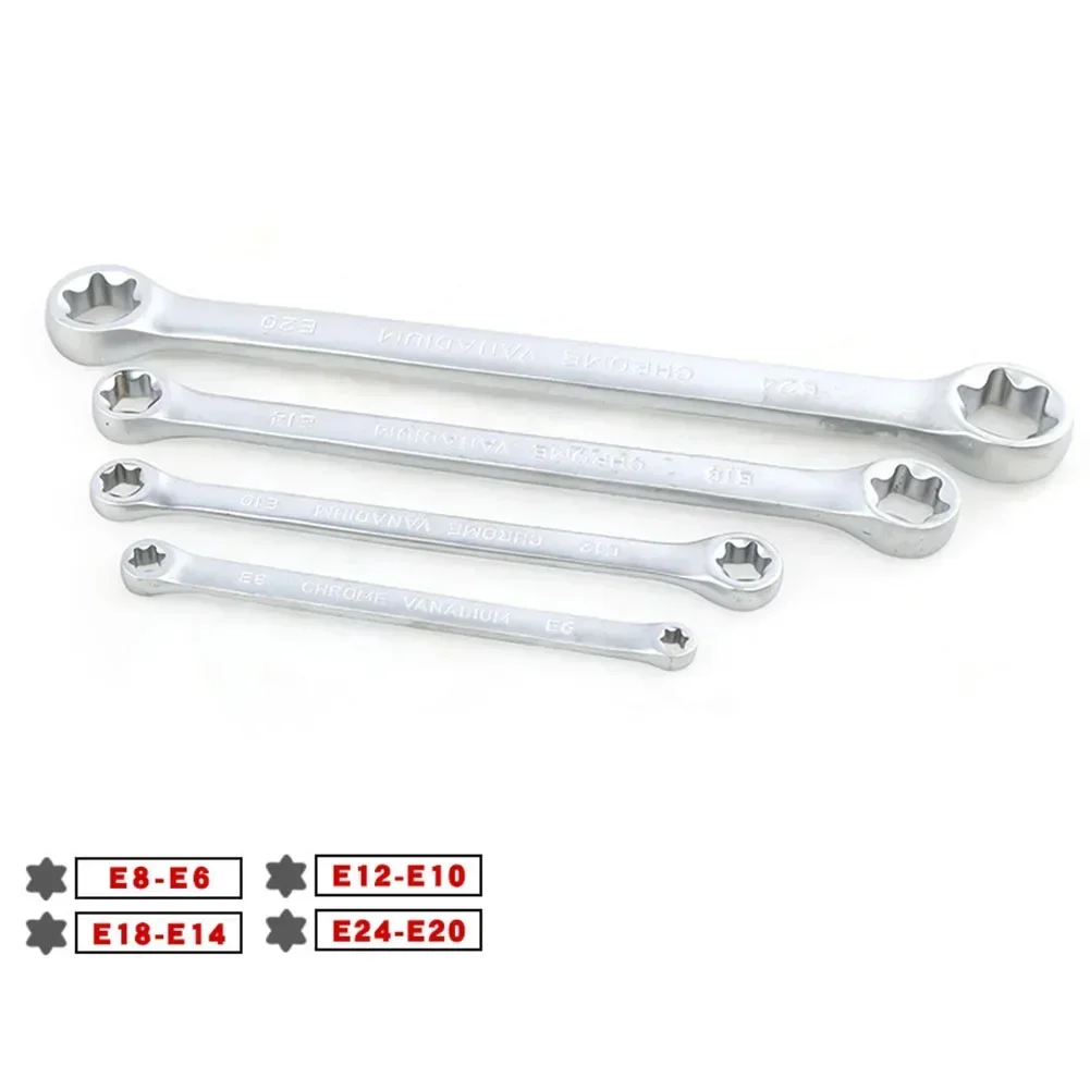 E-torx Caixa Chave e6 e8 E10 E12 E14 E18 E20 E24 Torx Conjunto Anel Chave Ferramentas Estrela Chave Peças