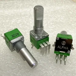 Taiwan ALPHA RD902F Pioneer DJ Controller 6 Pin Vertical Volume Rotary Potentiometer A10K 18MM Handle