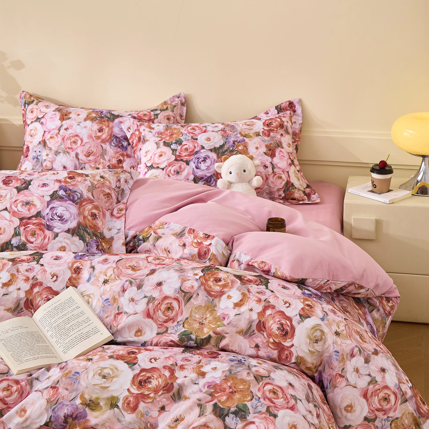 Floral Style Quilts Cover Pure Cotton Comforter Covers Single/Double/Queen/King Size Duvets Cover Soft Bedding  (No Pillowcase)