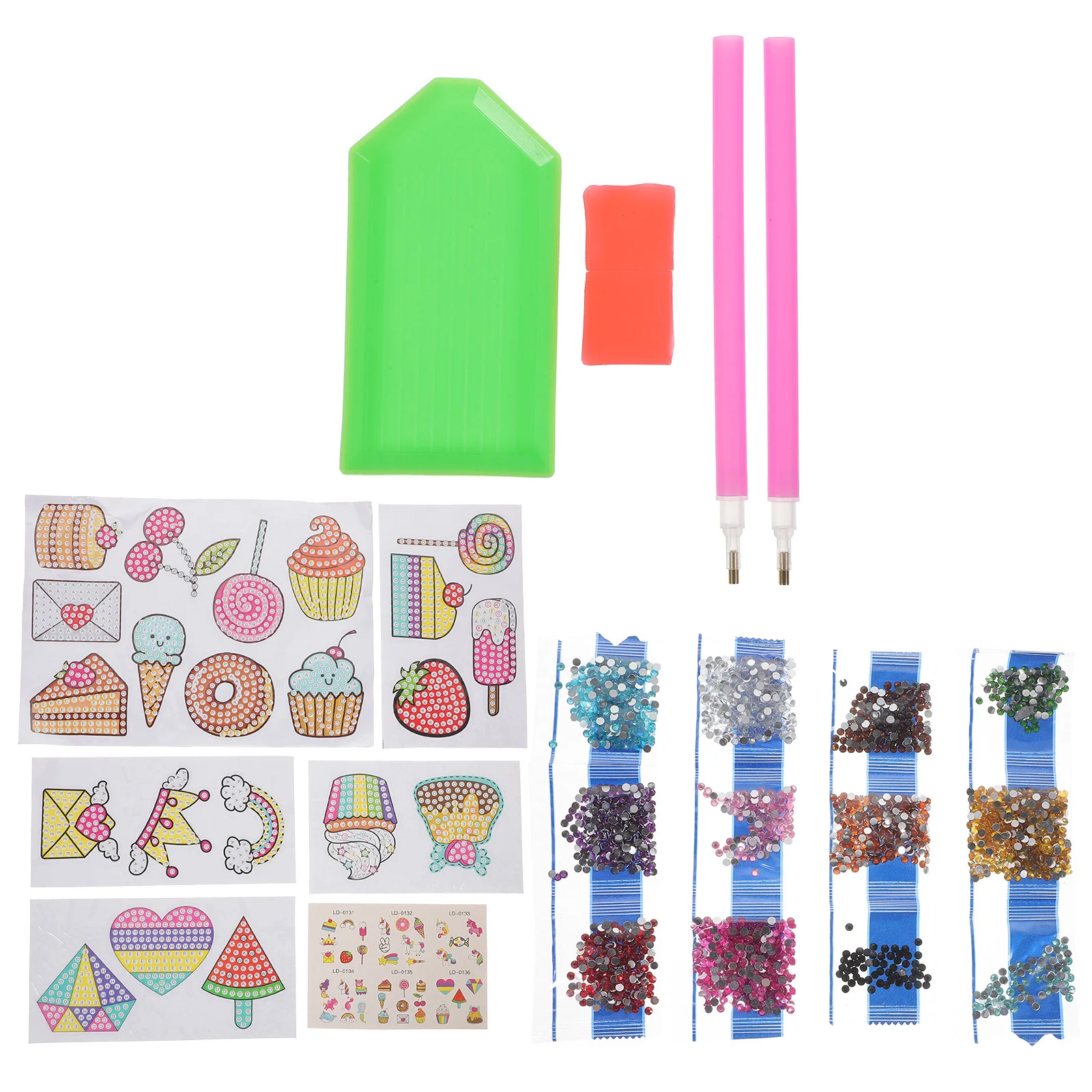 

Набор для творчества: Наклейки-раскраска для детей, набор для рисования стразами, игра-головоломка, подарок для детей