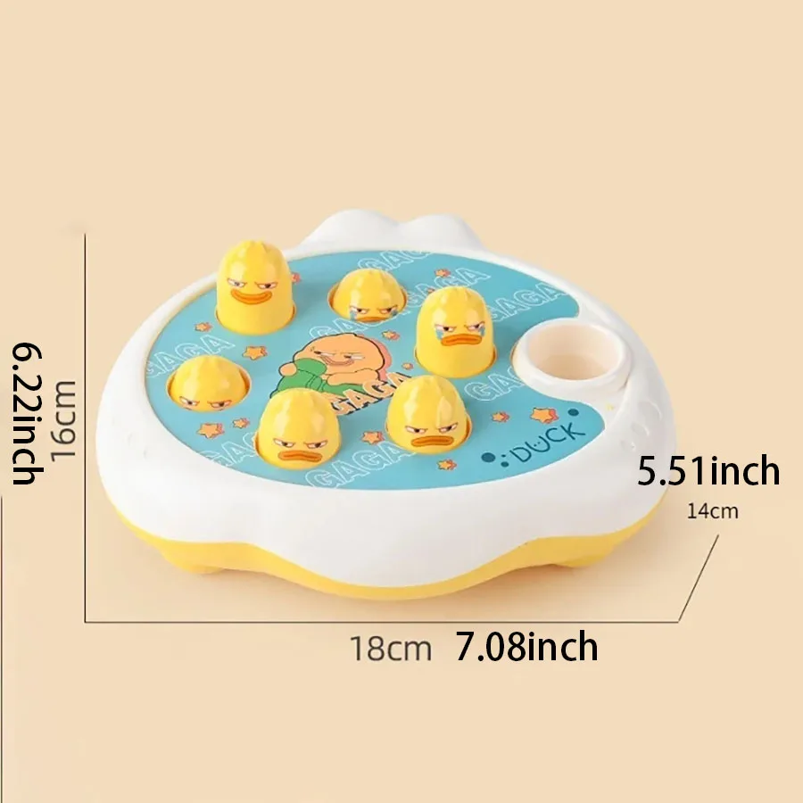 Duck/Frog/Pig Baby Toy Montessori Learning Game Educational Puzzle Gift for 12 24 Months Toddler Boy/Girl with Hammer