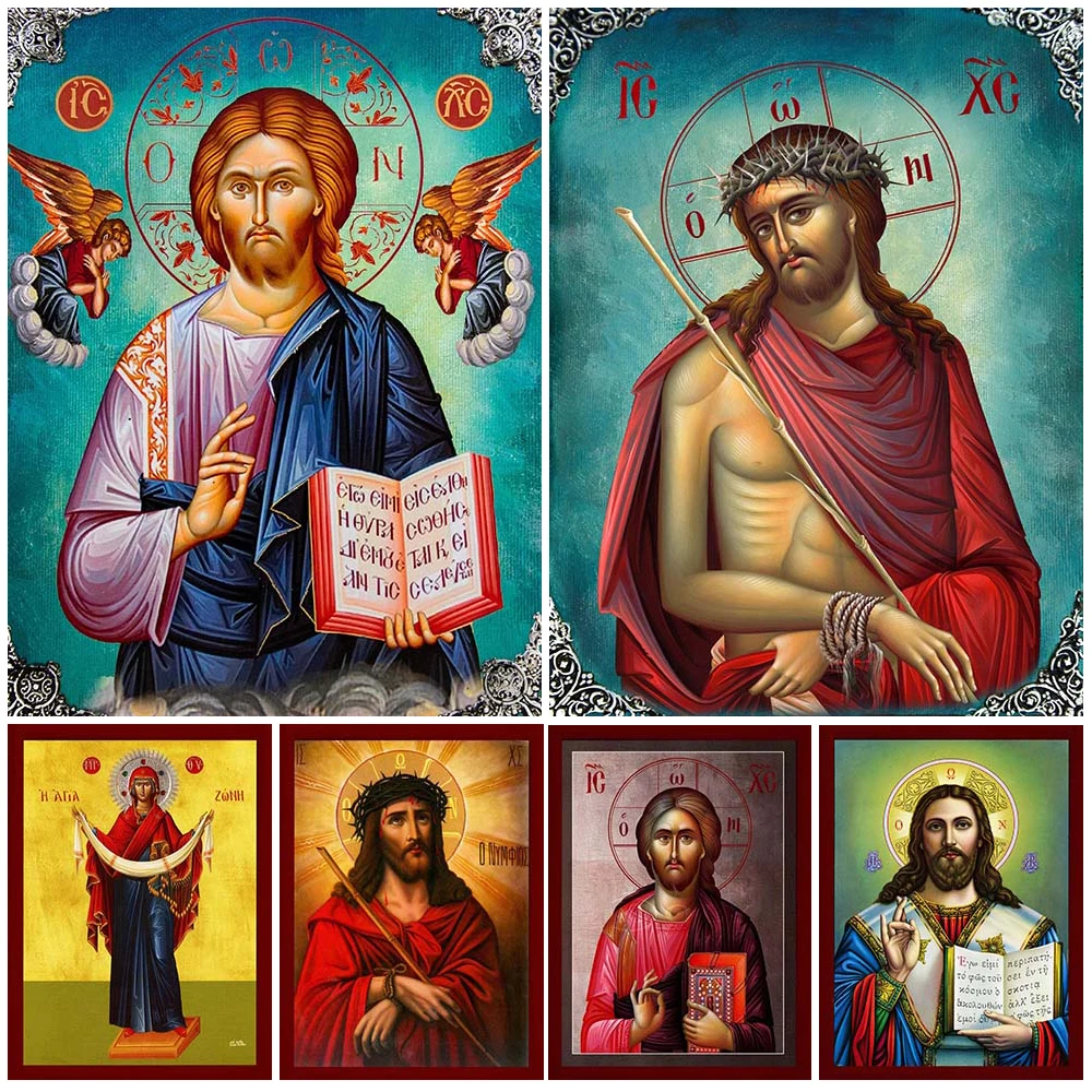 Religion Jesus Christ Vintage Saint Hannah Wall Pictures For Living Room Nordic Poster Wall Art Canvas Painting Decor Unframed