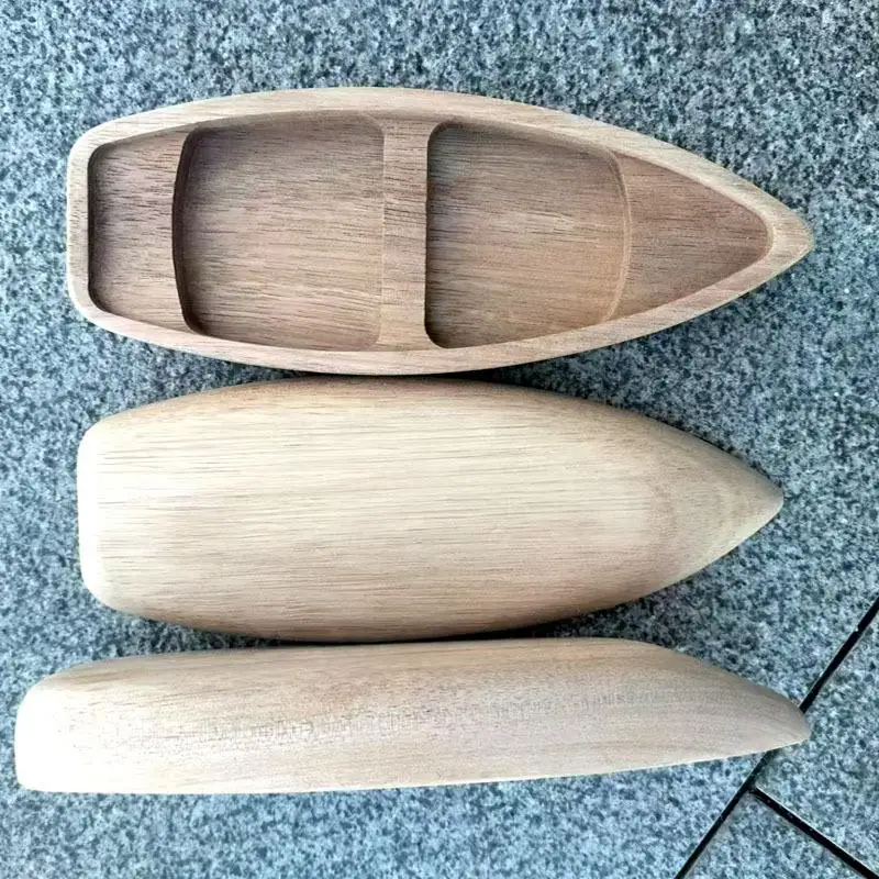 Ocean Landscape Wooden Boat Model Mini Canoe Vintage Decor Fishing Boat Decor Handcrafts Miniatures Boat Model Ornaments